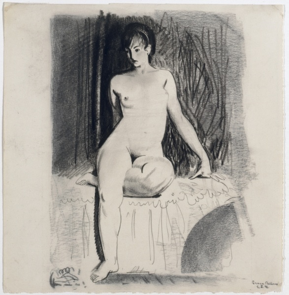 Seated Female Nude (Emma Story Bellows)