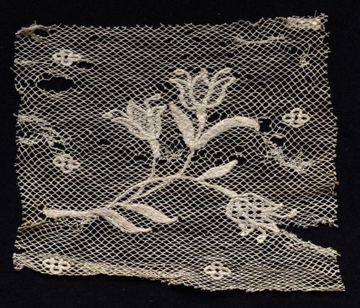 Fragment of a Band with Floral Motif