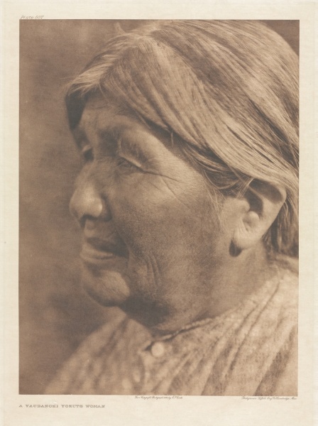 Portfolio XIV, Plate 507: A Yaudanchi Yokuts Woman