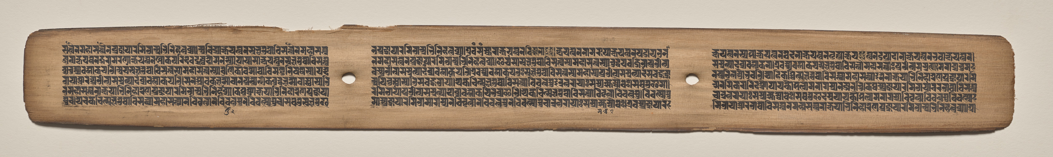 Text, folio 166 (recto), from a Manuscript of the Perfection of Wisdom in Eight Thousand Lines (Ashtasahasrika Prajnaparamita-sutra)