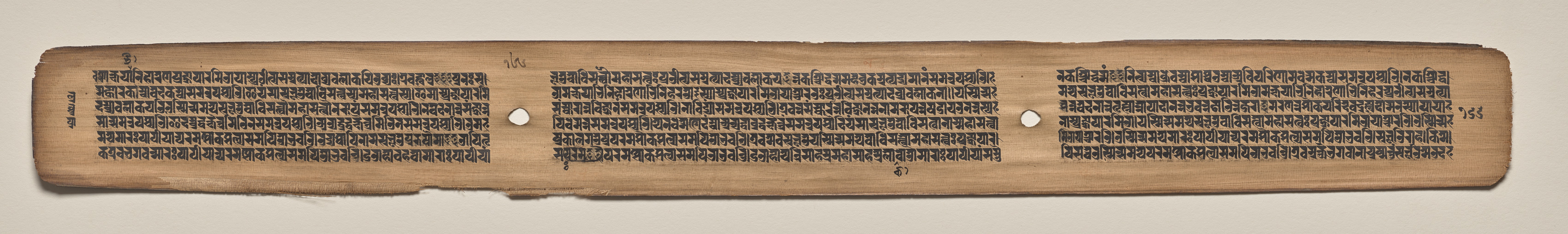 Text, folio 166 (verso), from a Manuscript of the Perfection of Wisdom in Eight Thousand Lines (Ashtasahasrika Prajnaparamita-sutra)