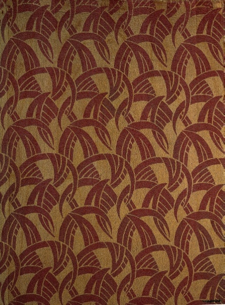 Silk Curtain Fabric Depicting Tropical Vegetation