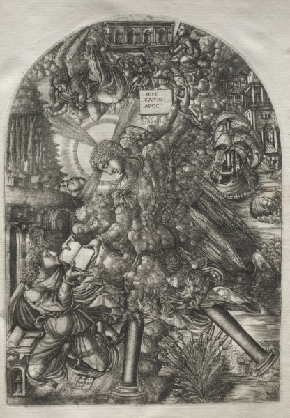 The Apocalypse:  The Angel Gives St. John the Book to Eat