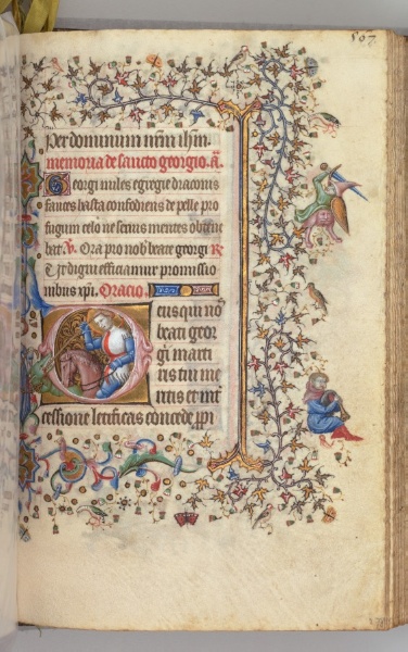 Hours of Charles the Noble, King of Navarre (1361-1425): fol. 278r, St. George