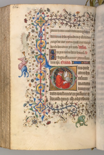Hours of Charles the Noble, King of Navarre (1361-1425): fol. 276v, St. Denis