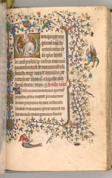 Hours of Charles the Noble, King of Navarre (1361-1425): fol. 283r, St. Lazarus
