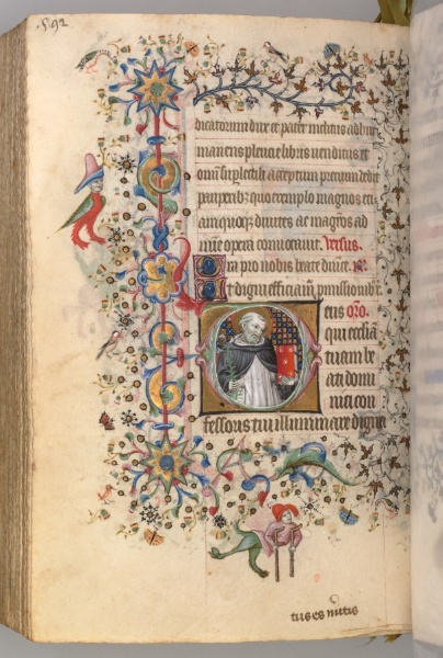 Hours of Charles the Noble, King of Navarre (1361-1425): fol. 290v, St. Dominic