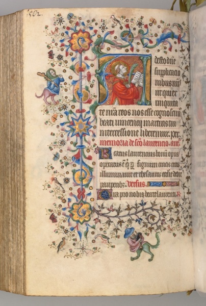 Hours of Charles the Noble, King of Navarre (1361-1425): fol. 275v, St. Vincent