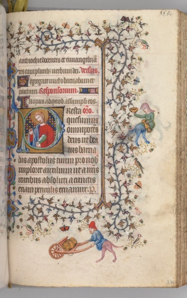 Hours of Charles the Noble, King of Navarre (1361-1425): fol. 271r, St. Barnabus