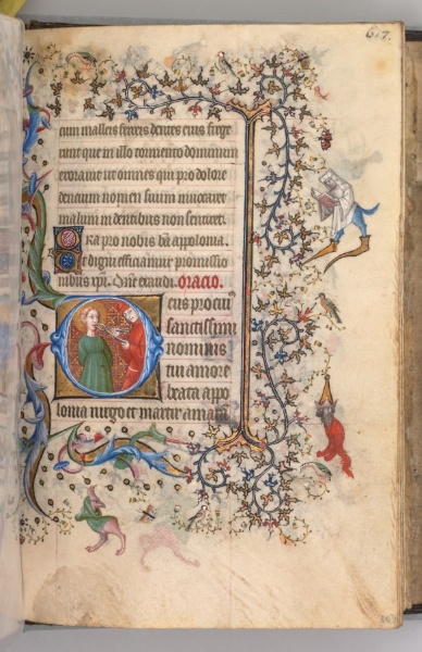Hours of Charles the Noble, King of Navarre (1361-1425): fol. 303r, St. Apollonia
