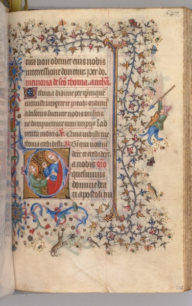 Hours of Charles the Noble, King of Navarre (1361-1425): fol. 268r, St. Thomas