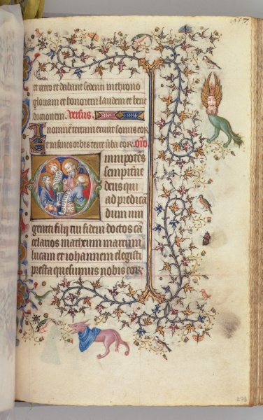 Hours of Charles the Noble, King of Navarre (1361-1425): fol. 273r, The Four Evangelists