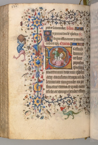 Hours of Charles the Noble, King of Navarre (1361-1425): fol. 277v, St. Christopher