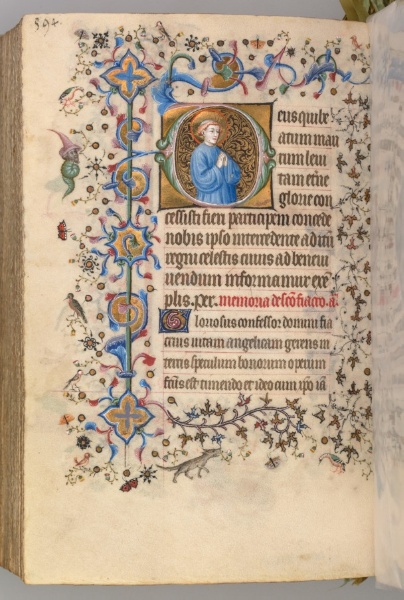 Hours of Charles the Noble, King of Navarre (1361-1425): fol. 291v, Text