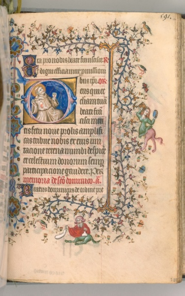 Hours of Charles the Noble, King of Navarre (1361-1425): fol. 290r, St. Francis