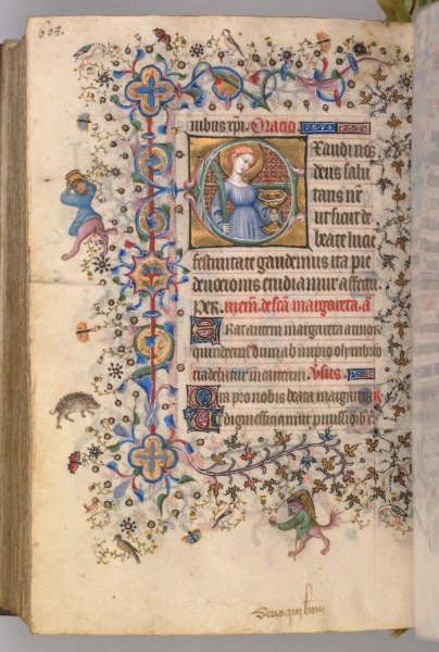 Hours of Charles the Noble, King of Navarre (1361-1425): fol. 298v, St. Lucy