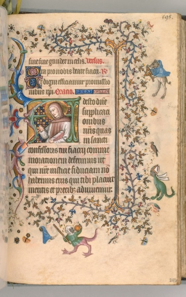 Hours of Charles the Noble, King of Navarre (1361-1425): fol. 292r, St. Fiacre