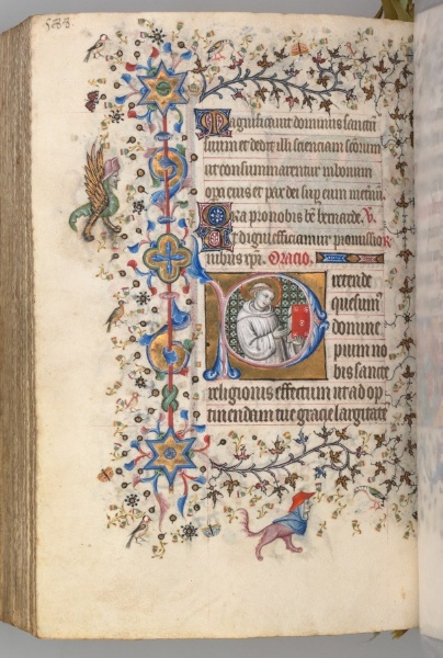 Hours of Charles the Noble, King of Navarre (1361-1425): fol. 288v, St. Hervard (?)