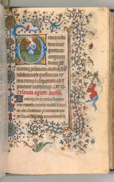 Hours of Charles the Noble, King of Navarre (1361-1425): fol. 299a, St. Margaret