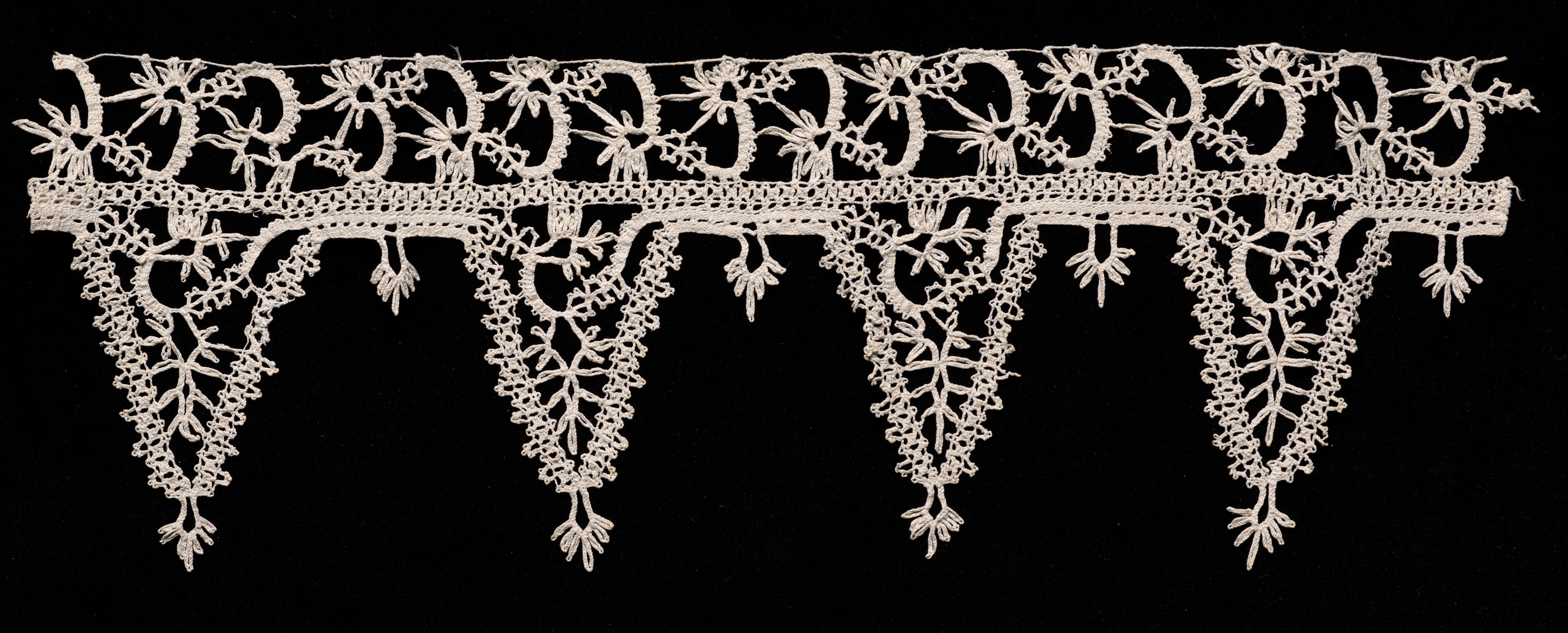 Bobbin Lace Insertion and Edging of Points