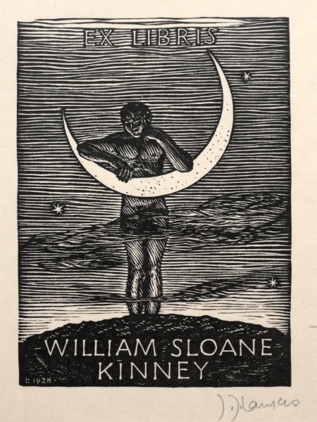 Bookplate for William Sloane Kinney