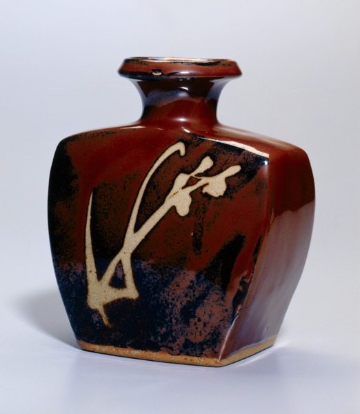 Flattened Bottle Vase