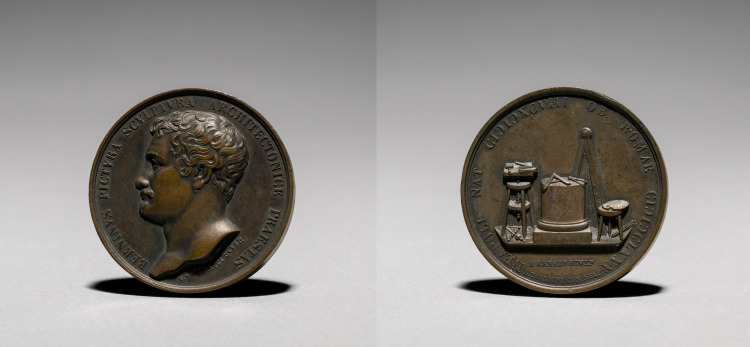 Medal Depicting Gian Lorenzo Bernini (1598-1680) from the Illustrious Men of the Kingdom of the Two Sicilies