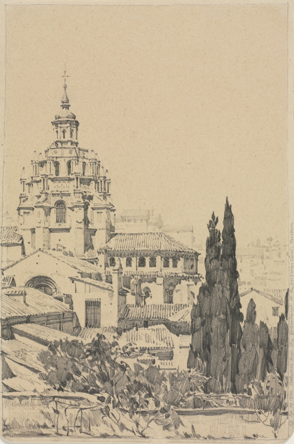 Cathedral, Spain, Kenneth John Conant, 1920