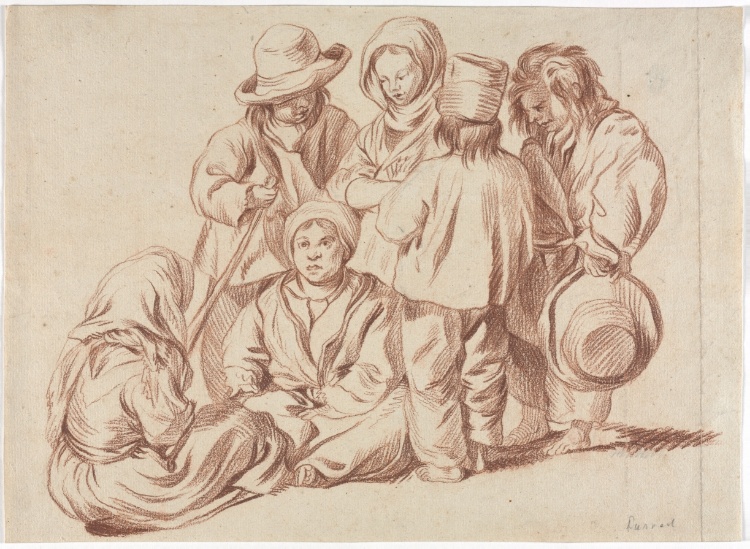 Group of Six Children (recto)