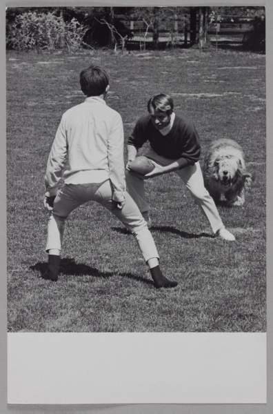 Robert Kennedy Playing Football with His Family