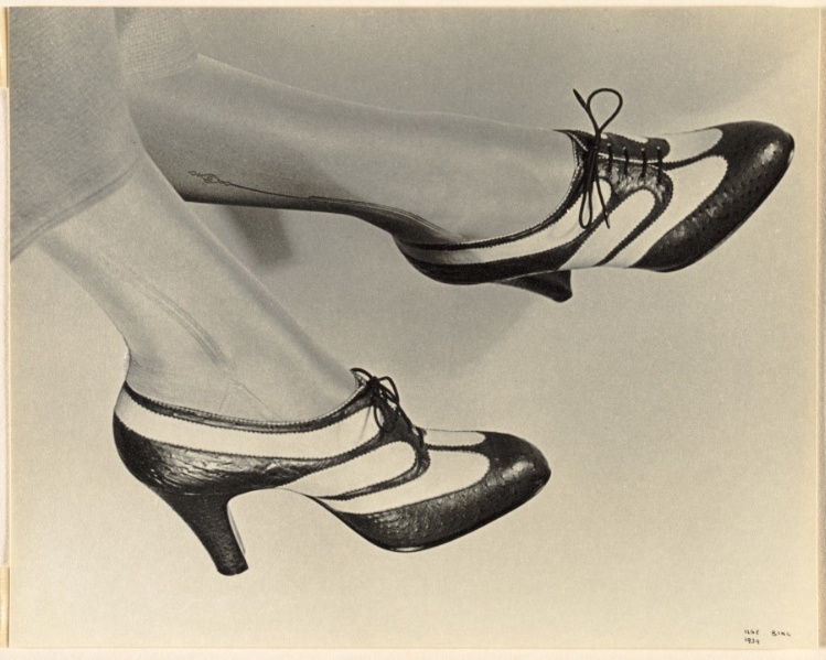 Model's Feet Wearing Two-Toned Shoes America, 20th century | Cleveland ...