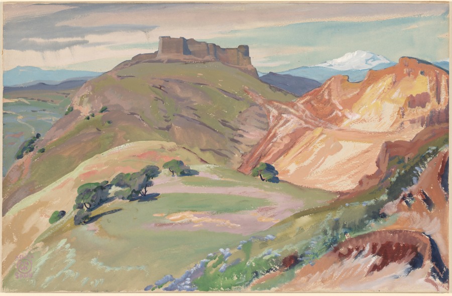 Castle near Malaga, Spain, Henry Keller, c. 1923