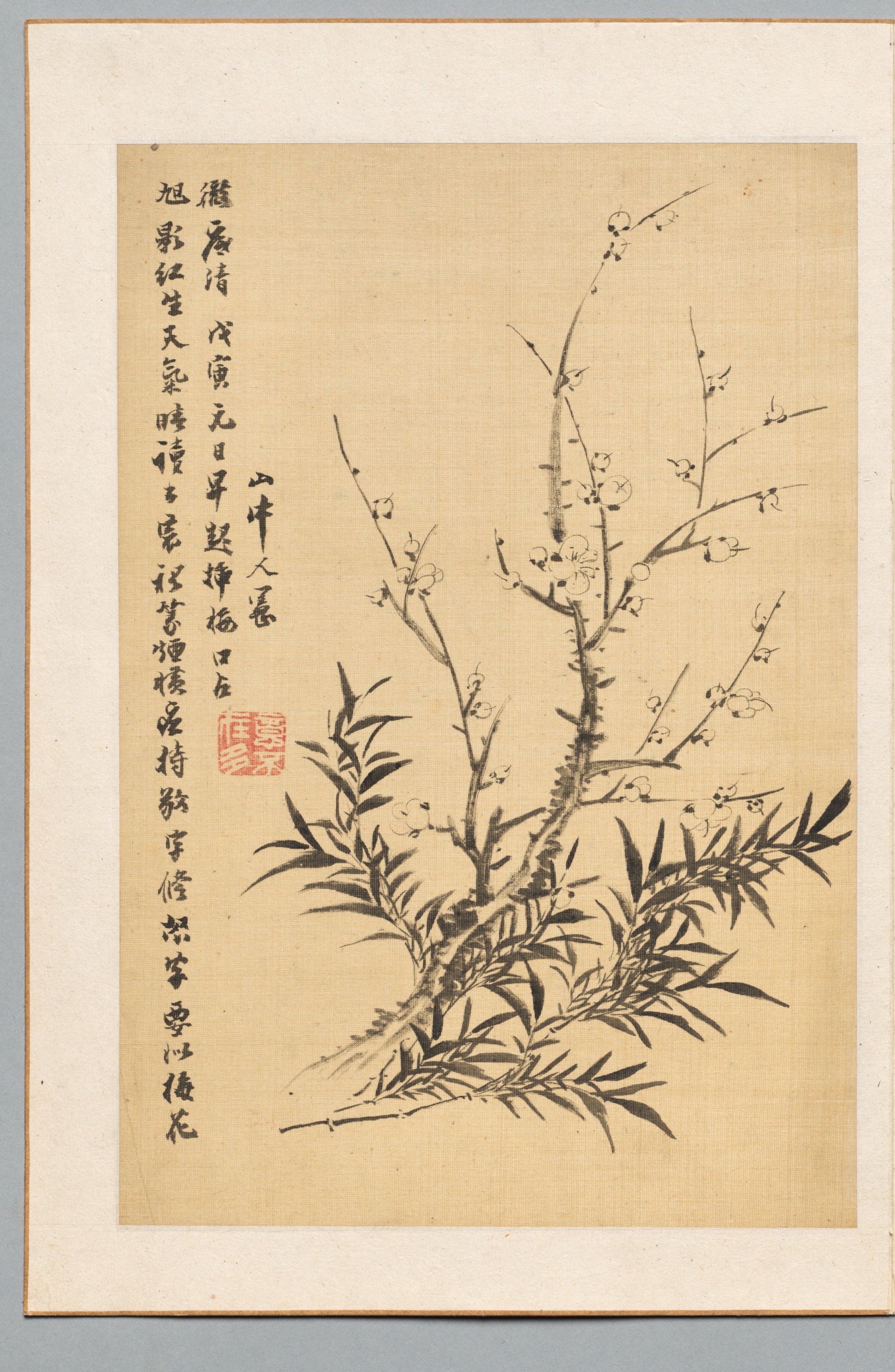 Plum Blossoms and Bamboo