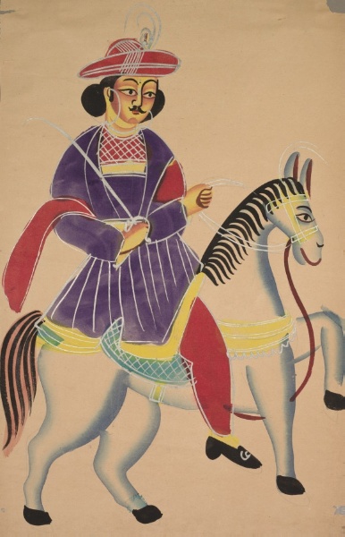 Raja Riding a Horse