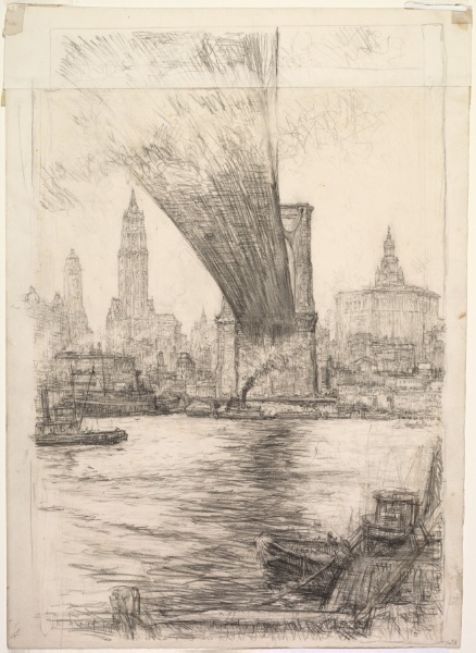 Study for Brooklyn Bridge 