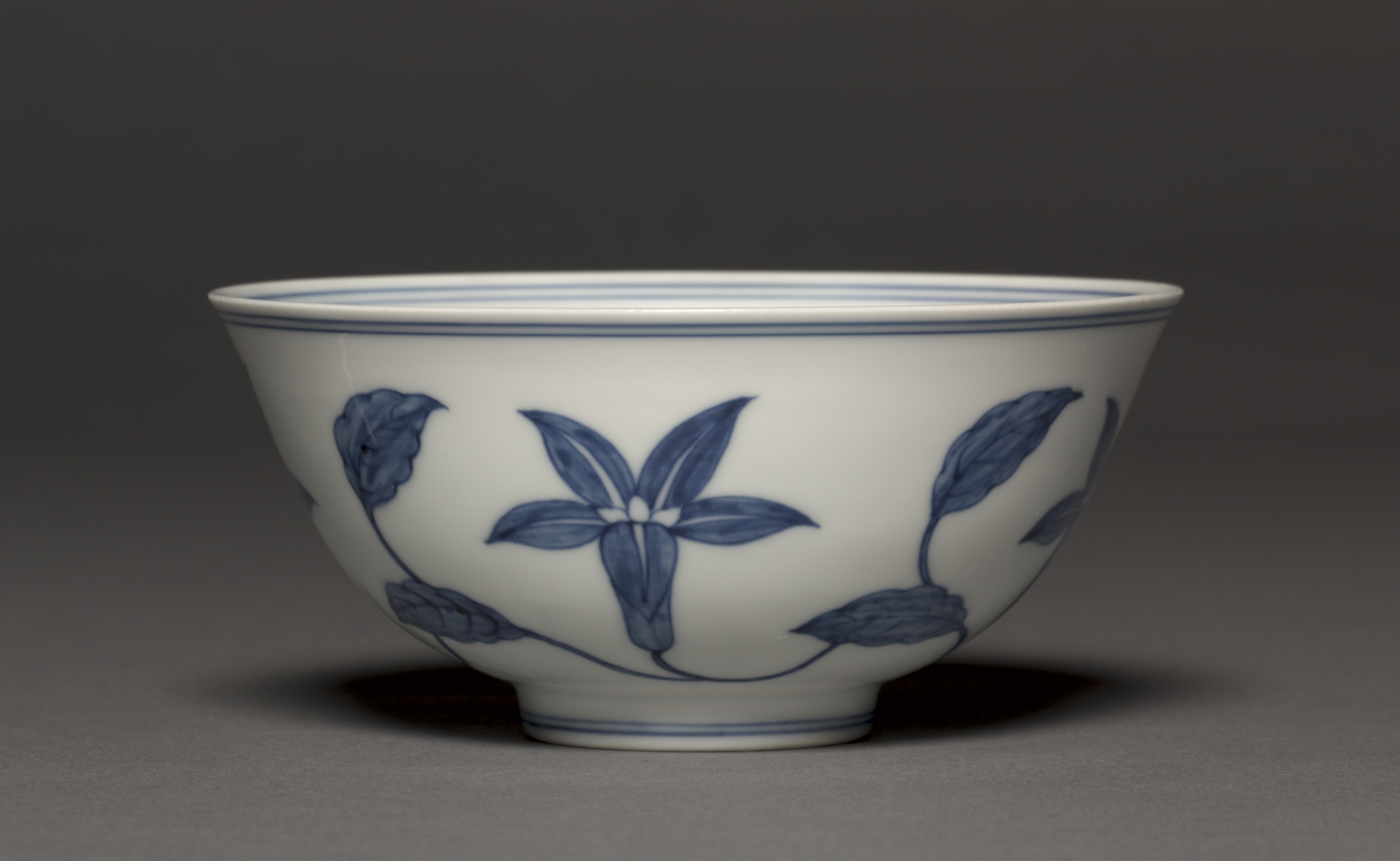 Bowl with Lily Scrolls
