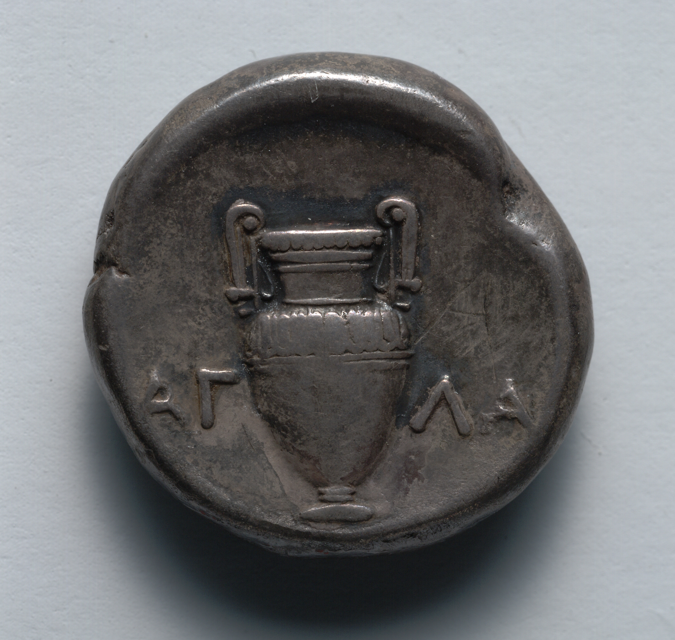 Stater: Volute Krater, within incuse circle (reverse)