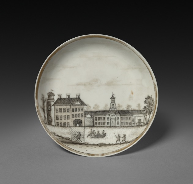 Saucer with View of Town (Cleves?)