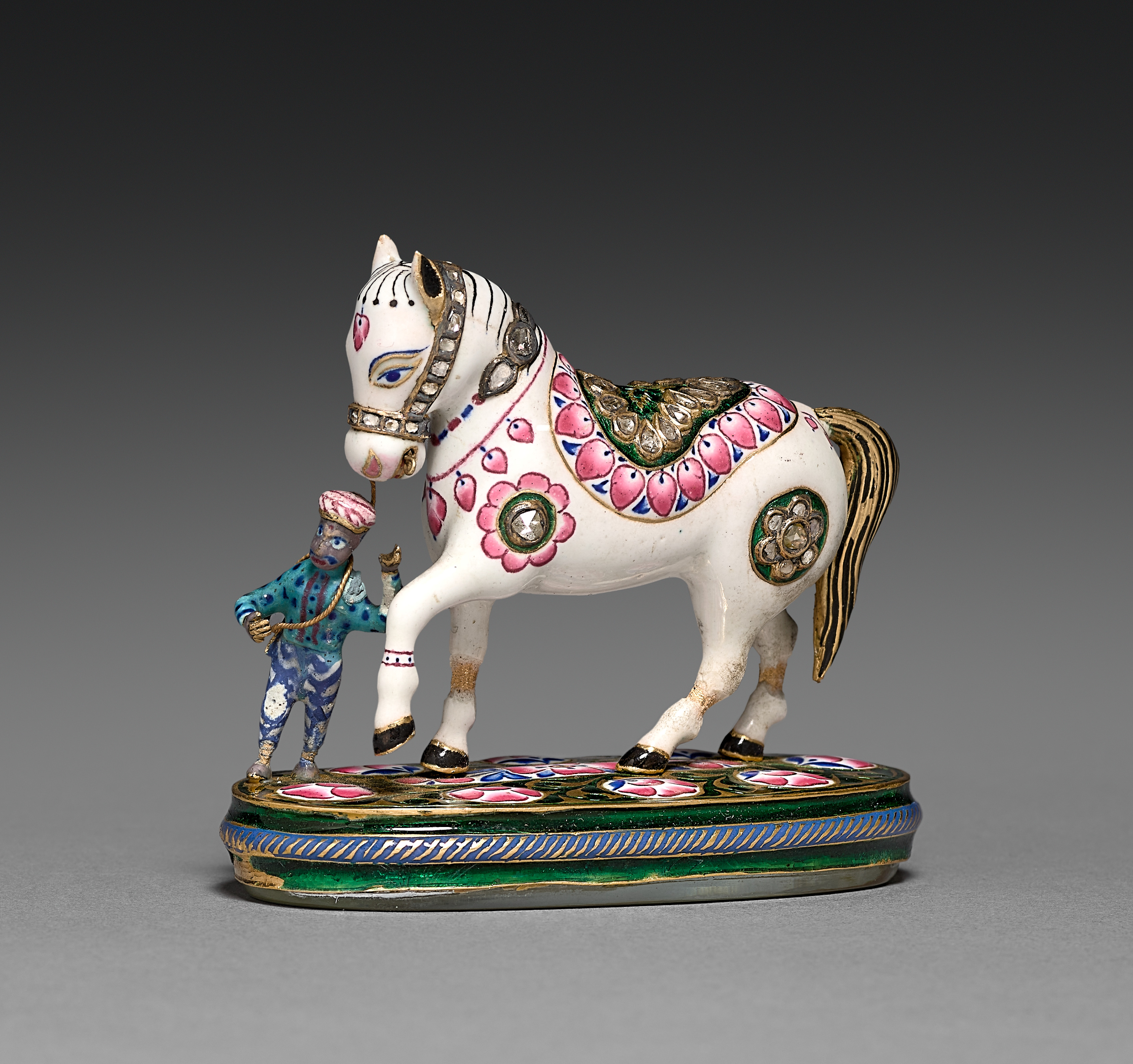Ladies Hand Mirror with Horse as Handle