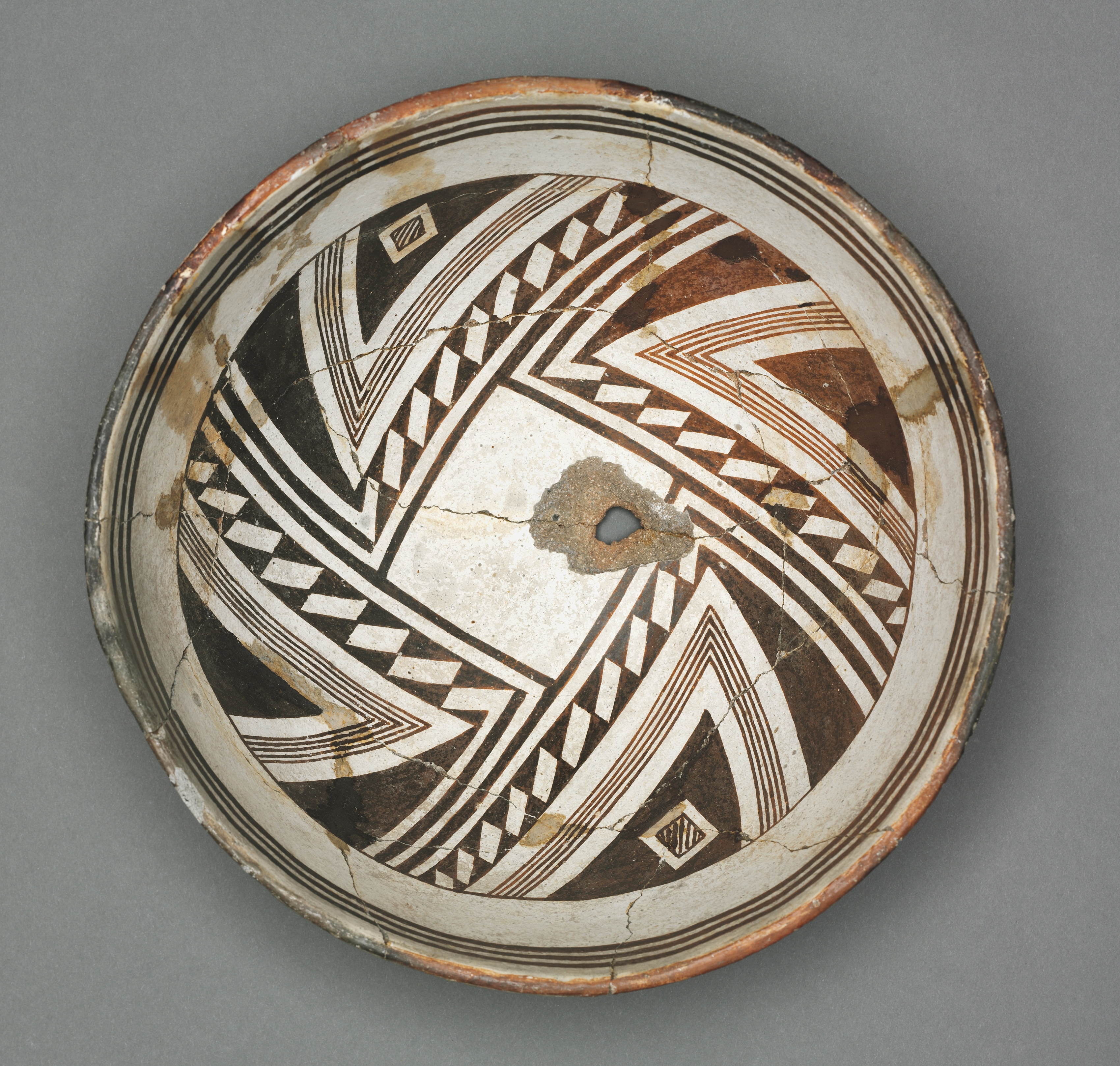 Bowl with Geometric Design (Two- part Design)