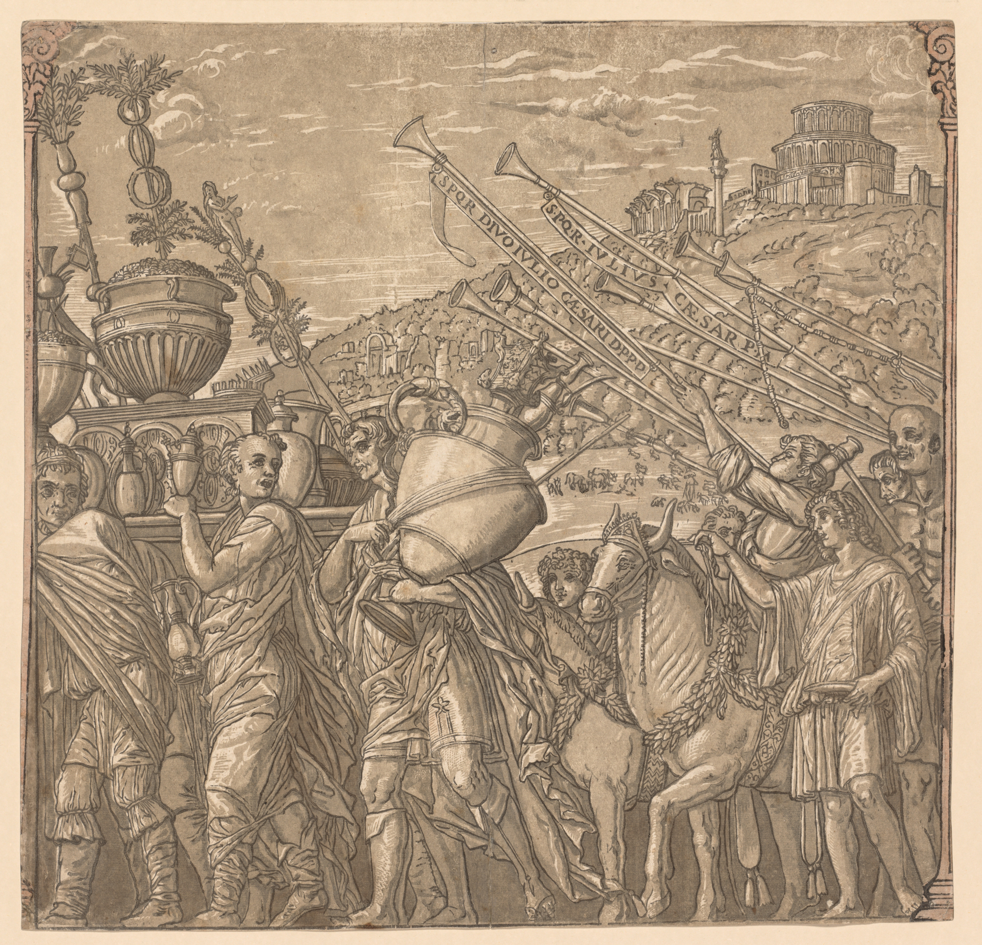 The Triumph of Julius Caesar:  Soldiers Carrying Vases