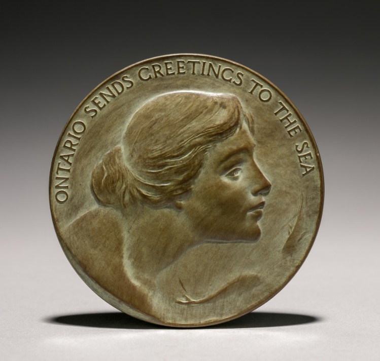 Medal: Ontario Sends Greetings to the Sea (obverse)