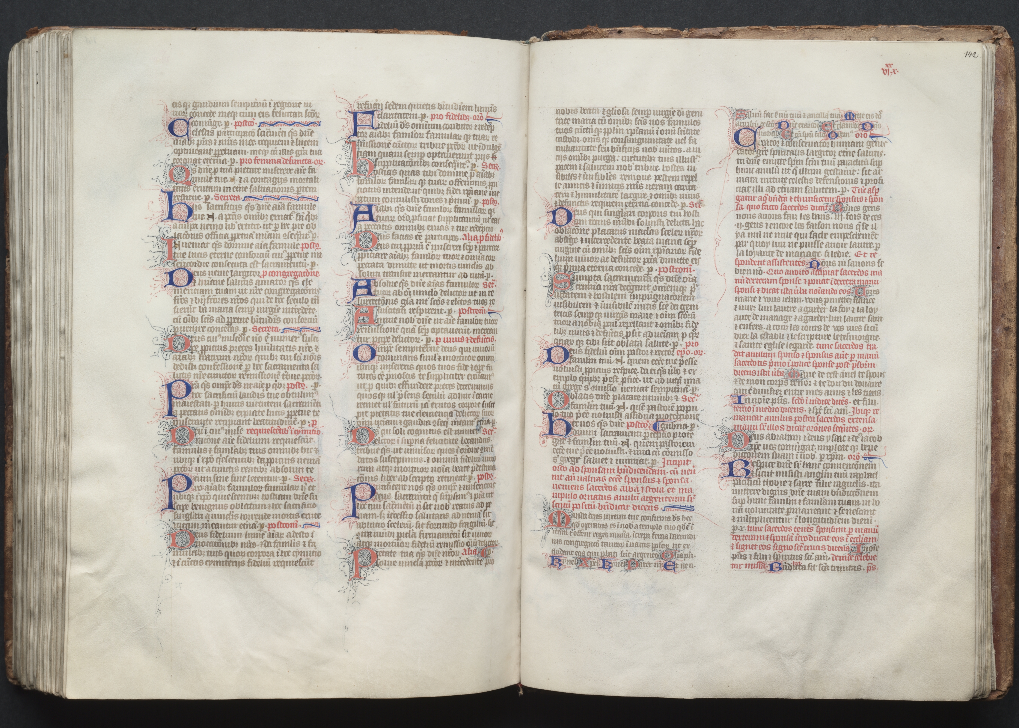 The Gotha Missal:  Fol. 141v, Text