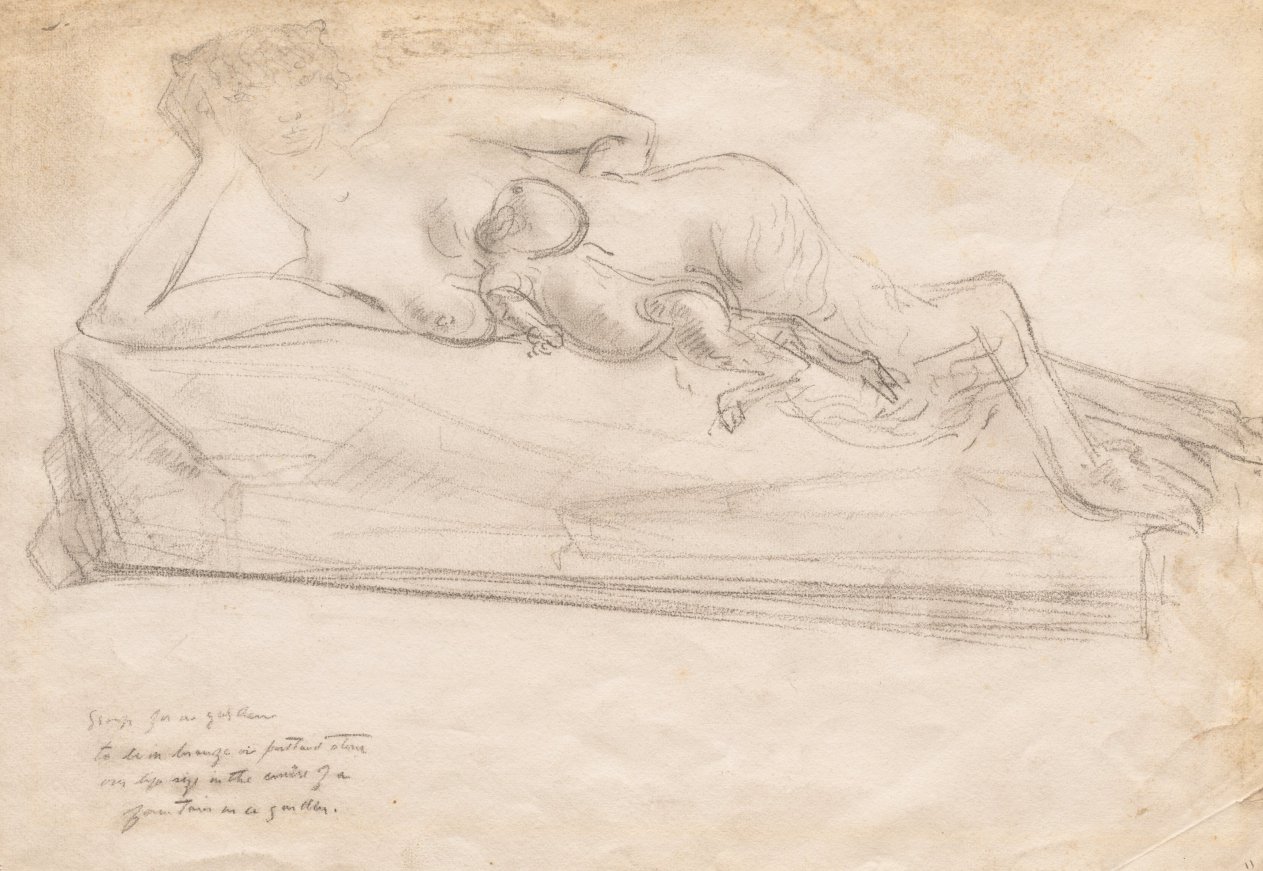 Study for Fountain Group, Jacob Epstein, 1918