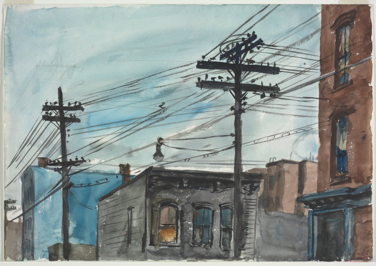 Telephone Wires, Реджинальд Марш, ок. 1923–1954