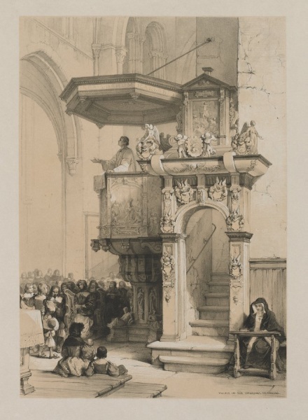 Sketches in Belgium and Germany, Volume I: Pulpit in the Cathedral of Treves
