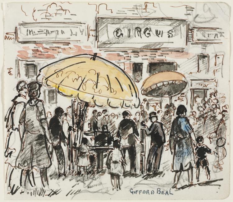 Entrance to the Circus, Gifford Beal, c. 1900–1948