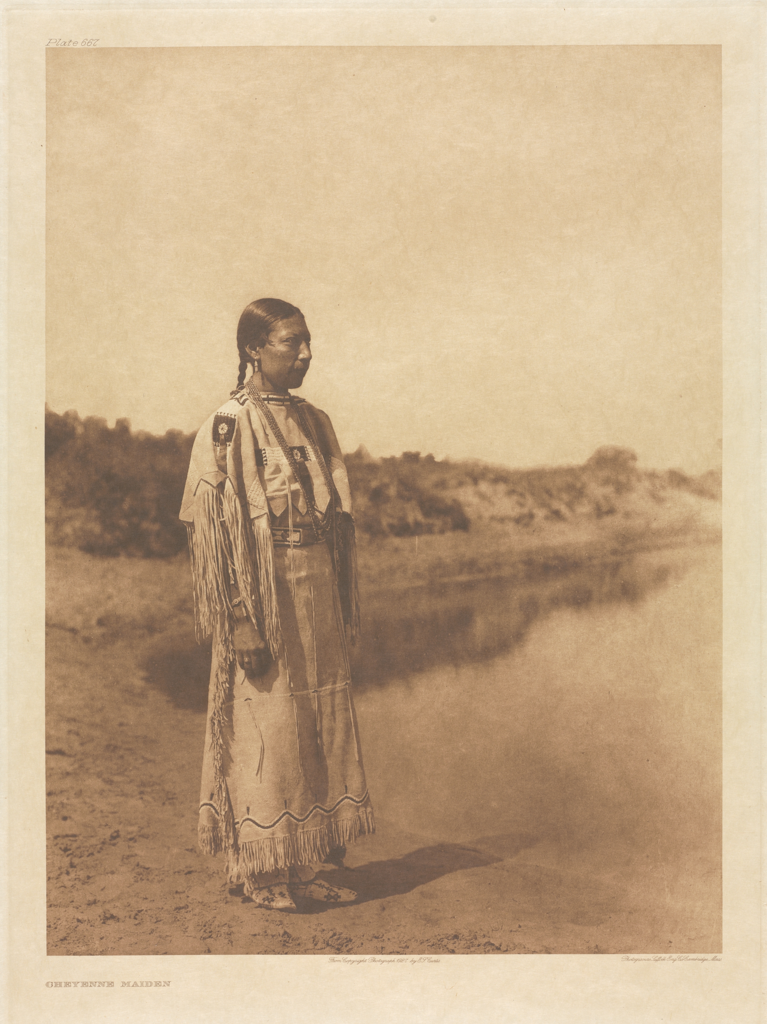 Portfolio XIX, Plate 667: Cheyenne Maiden