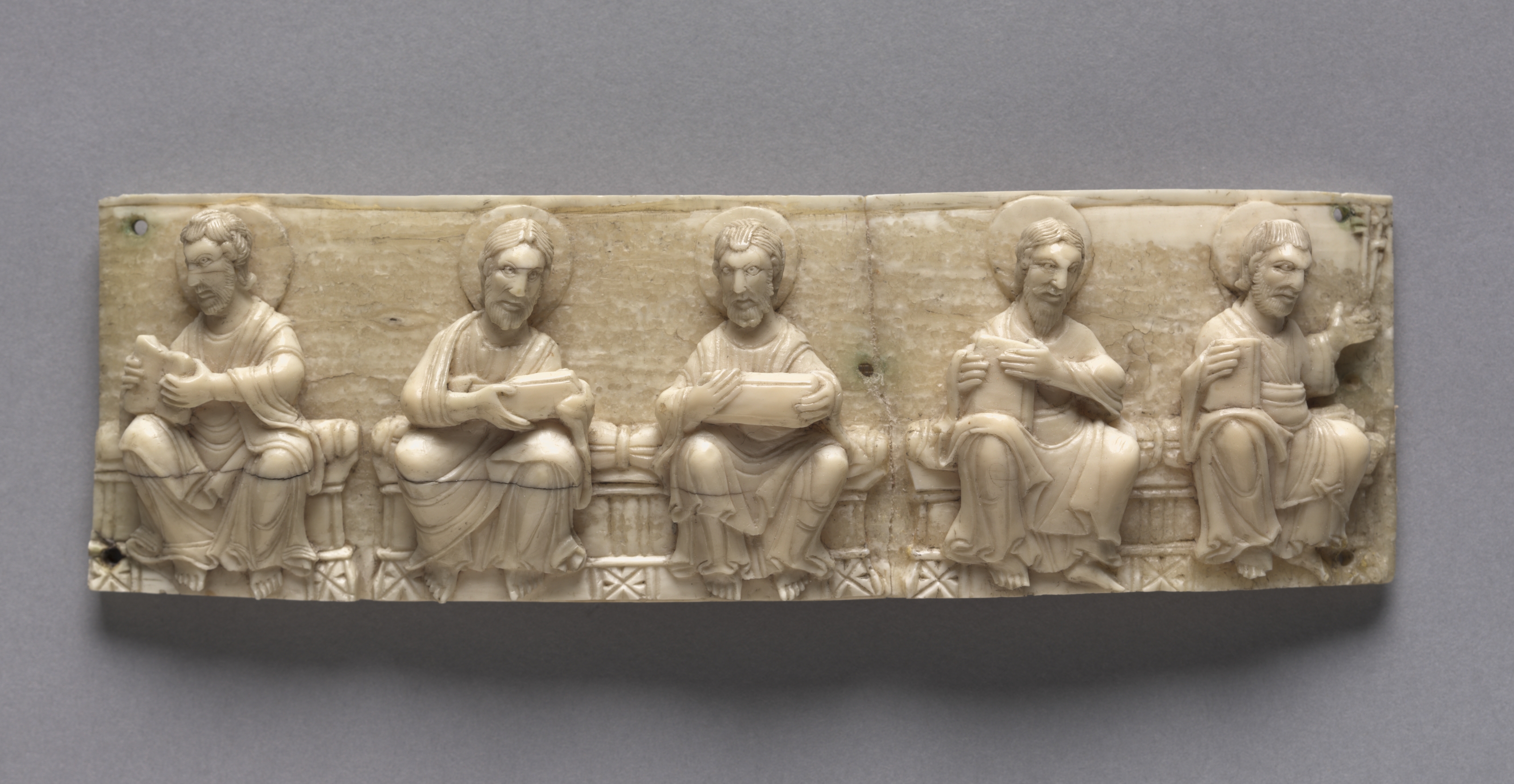 Plaque from a Portable Altar Showing Christ and the Apostles