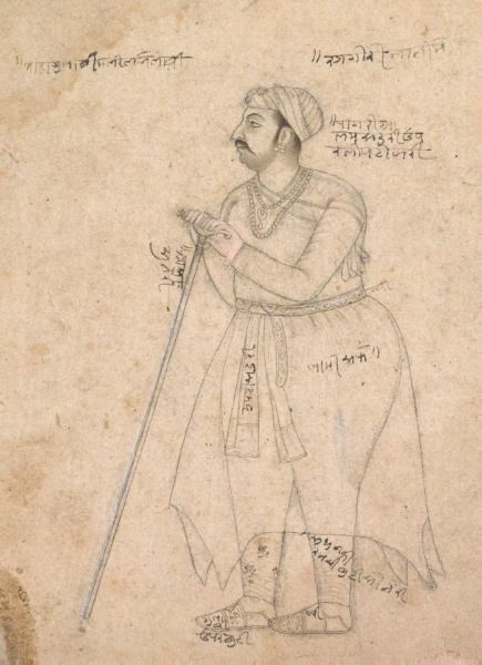Portrait of Maharaja Rai Singh of Bikaner (reigned 1574-1612)